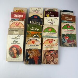 Lot of 18 Vintage Romance Novels - Harlequin, Valentine Paperback Books